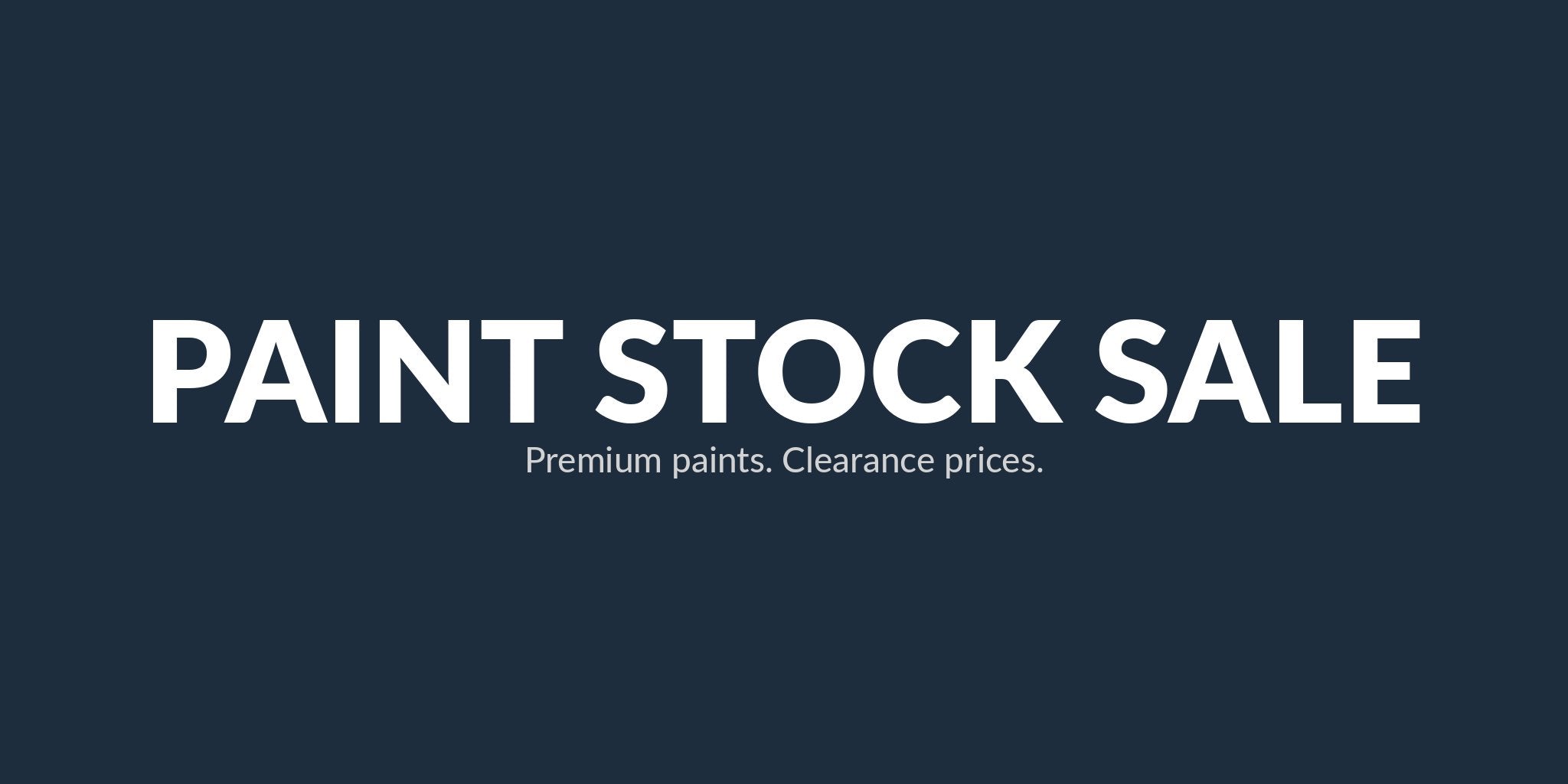 Paint Stock sale