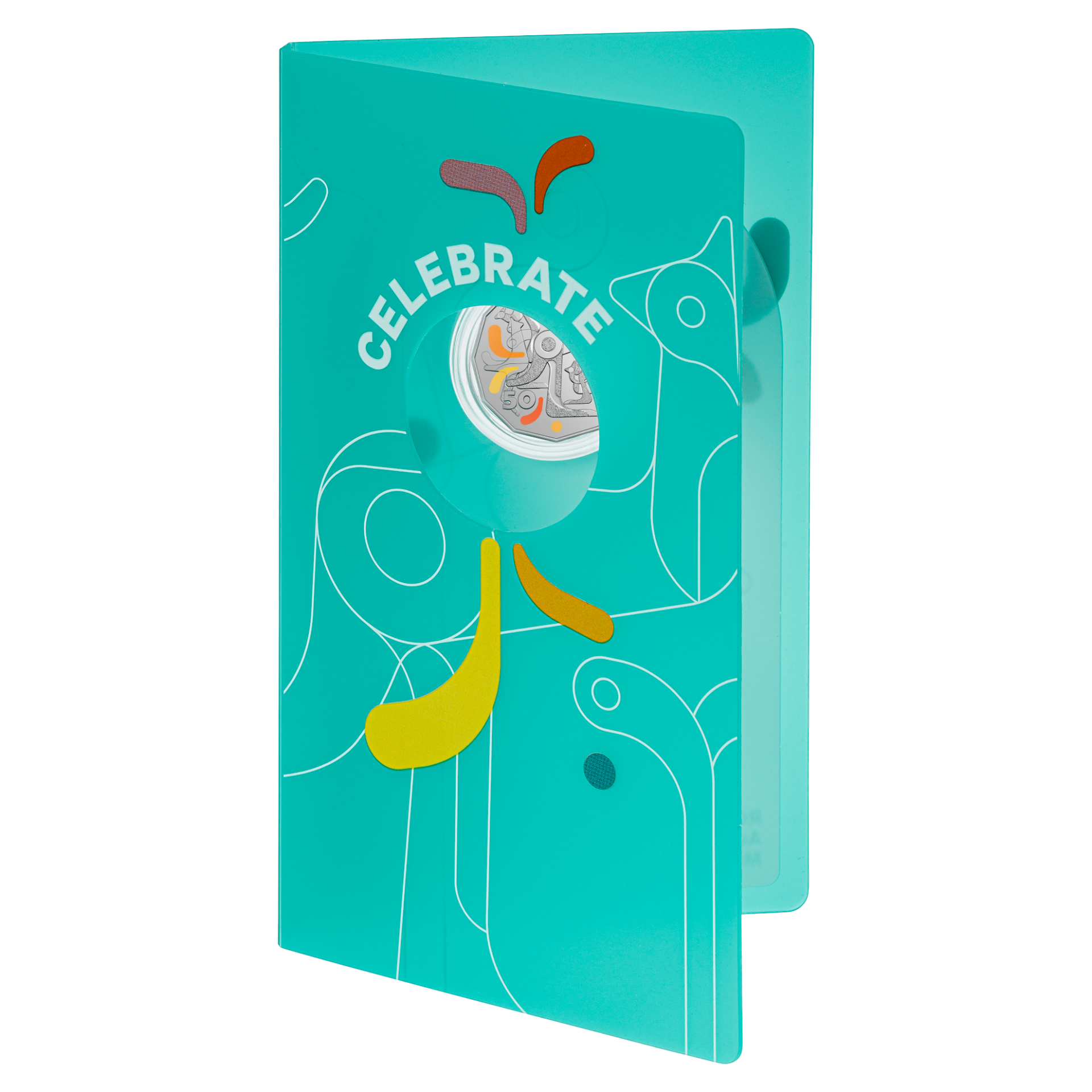 Celebrate! - 2026 Uncirculated Coloured 50c Coin - 11882