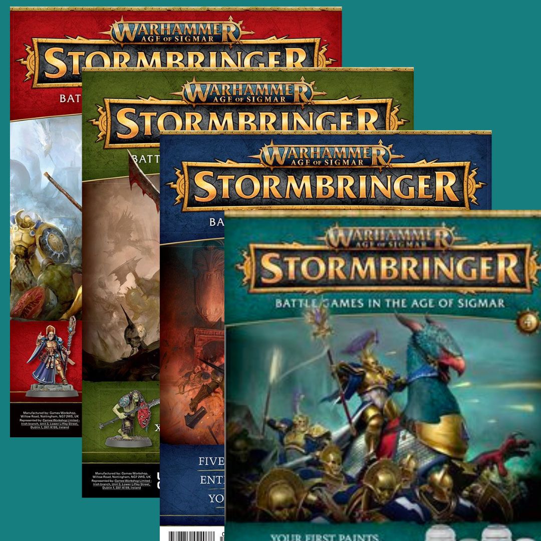 a set of three books on warhammerer and stormbringer