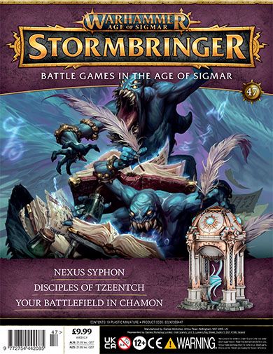 the cover of a warhammer stormbringer board game