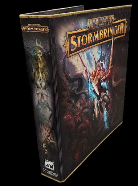 Game box for 'Stormbringer' on a gray surface with a store background