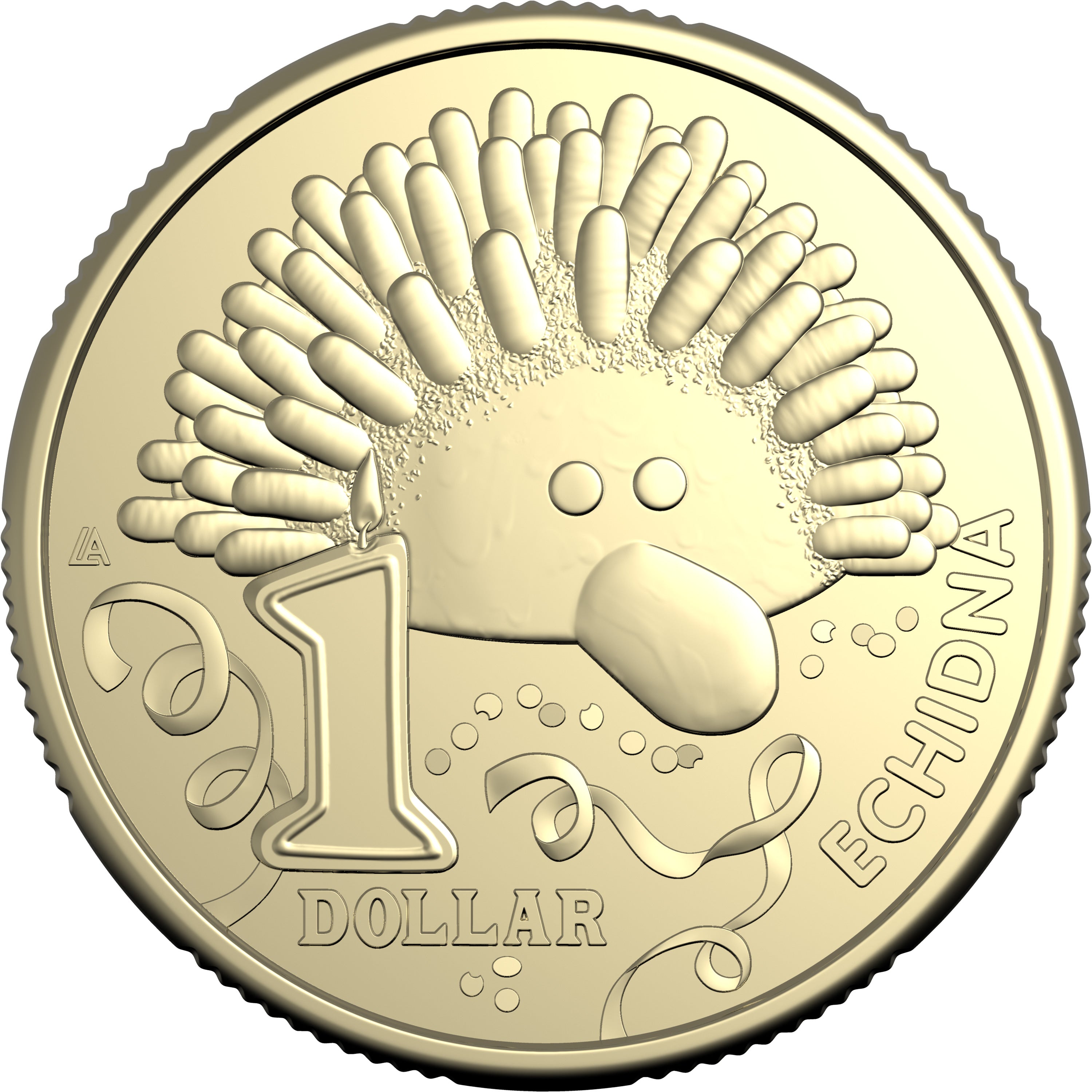 2025 AWW Childrens Birthday Cake Book Uncirculated $1 Coin - Echidna
