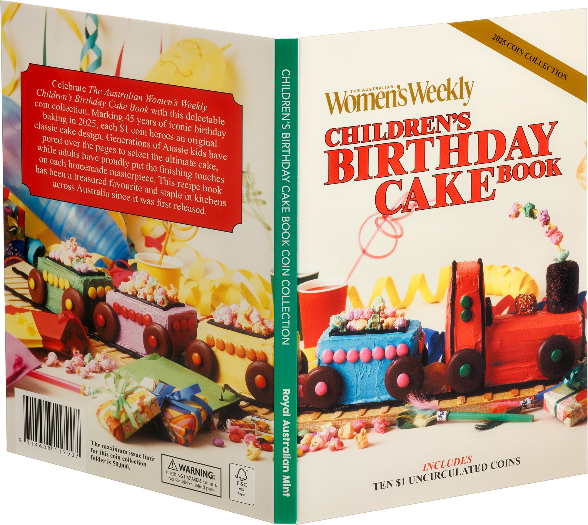2025 AWW Childrens Birthday Cake Book Uncirculated - Ten Coin Collection