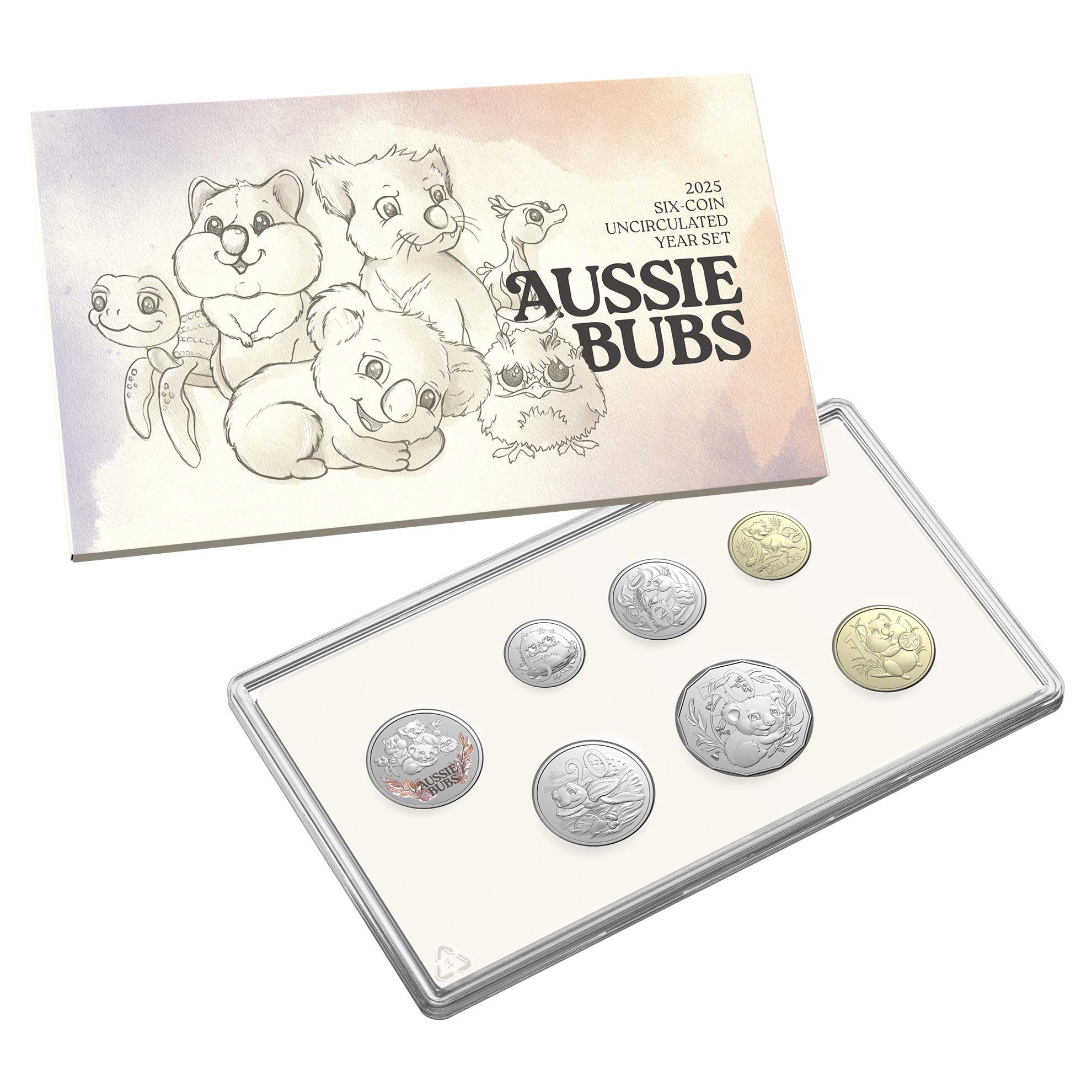 a box of aussie bubs with a picture of a teddy bear