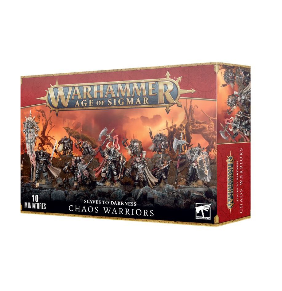 a box of games of warhammer chaos warriors