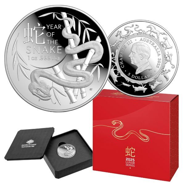 a silver coin with a red box next to it