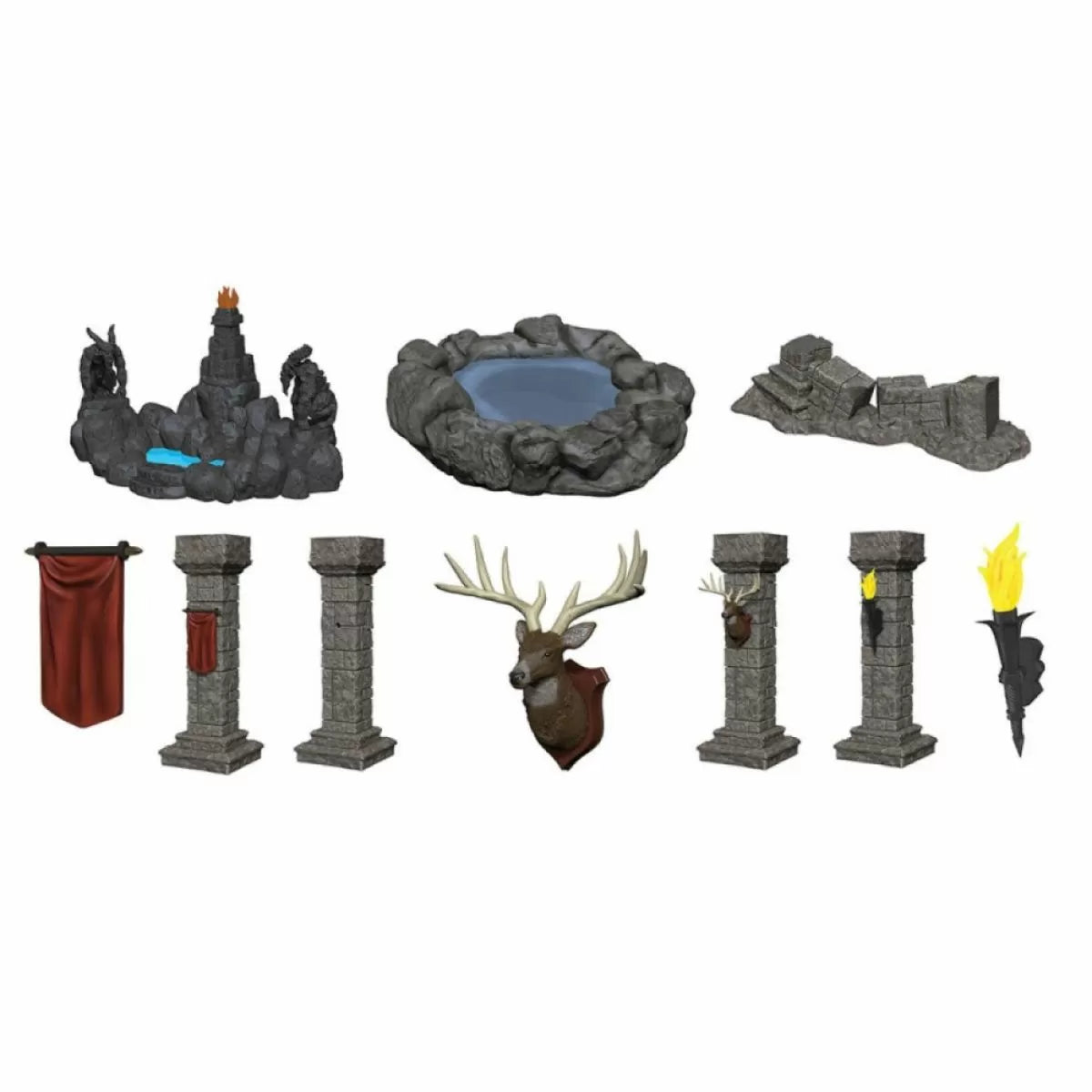 a bunch of different types of statues