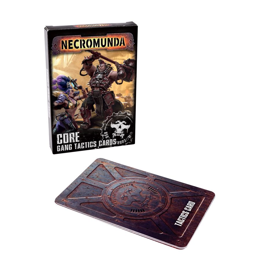 Necromunda Core Gang Tactics Cards box art, official Games Workshop packaging