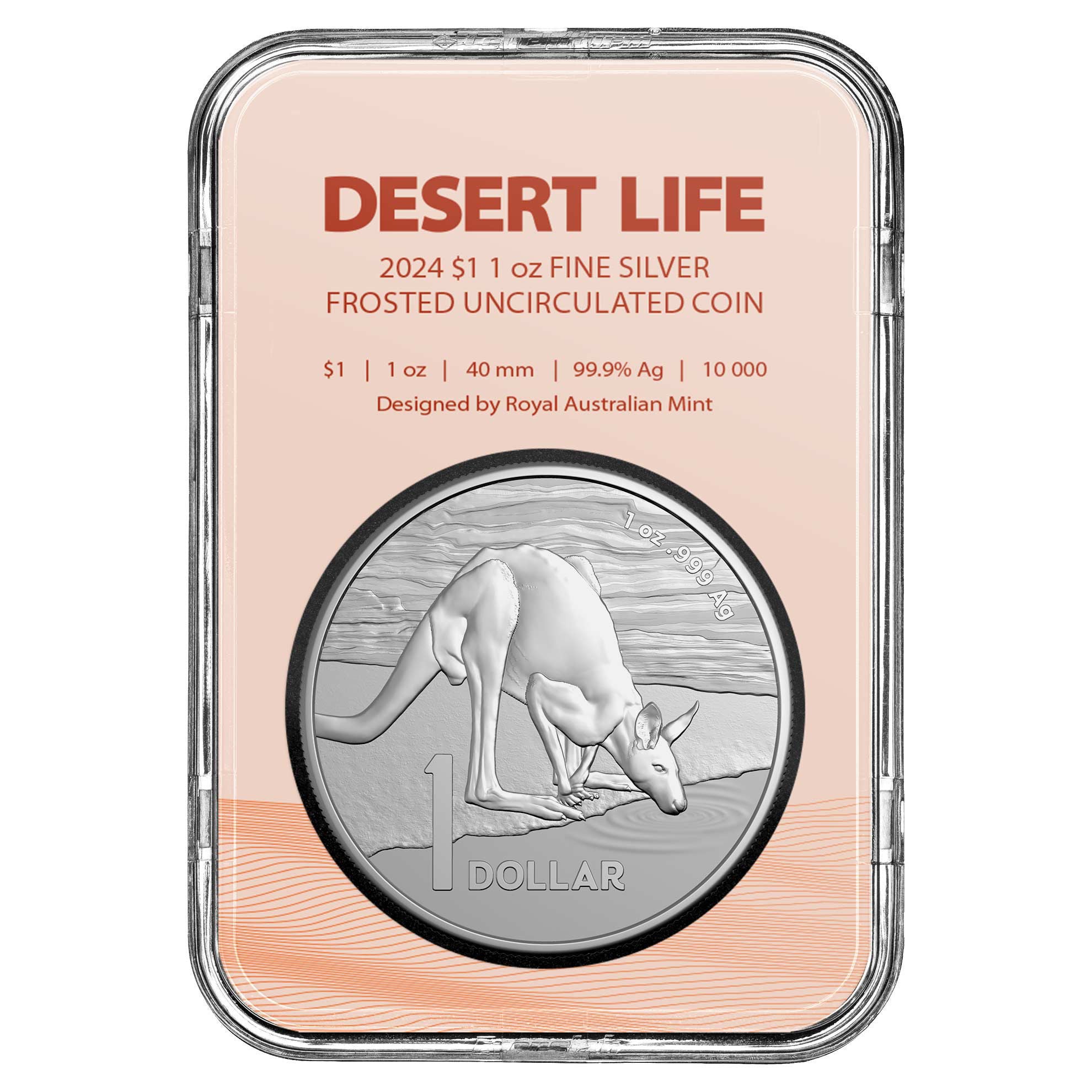 a silver coin with a picture of a kangaroo