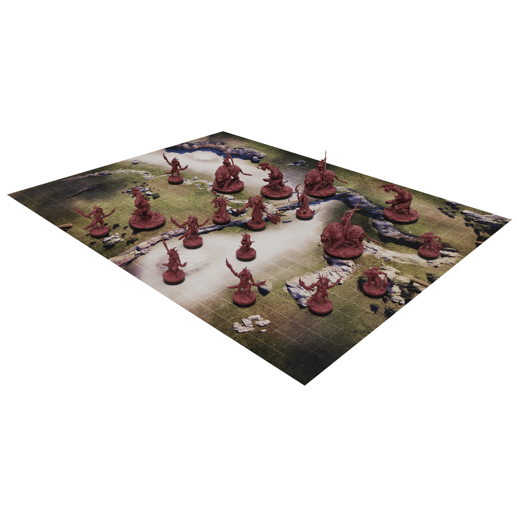 a game of wargames is shown on a green background