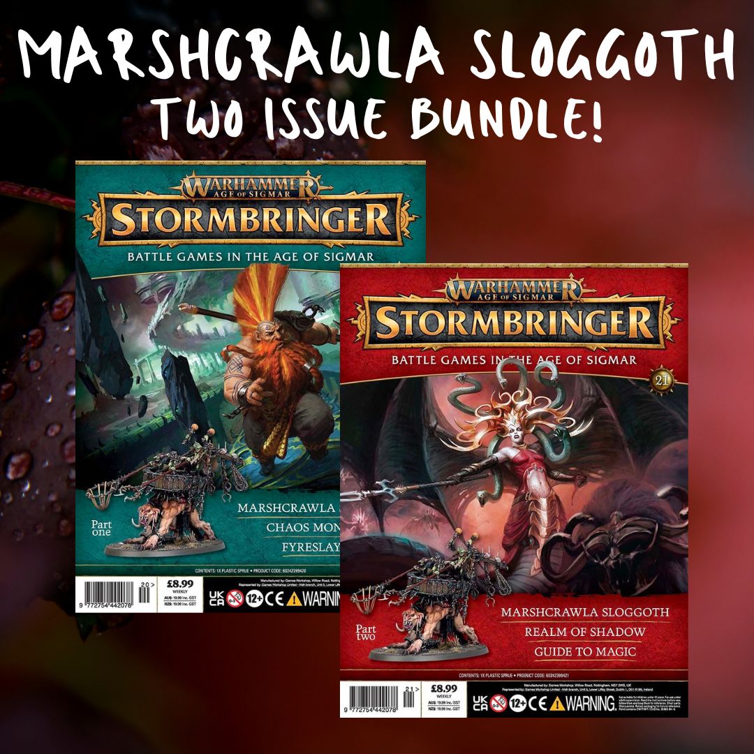 Warhammer Age of Sigmar Stormbringer Issue 20 and 21 Bundle - Marshcrawla Sloggoth