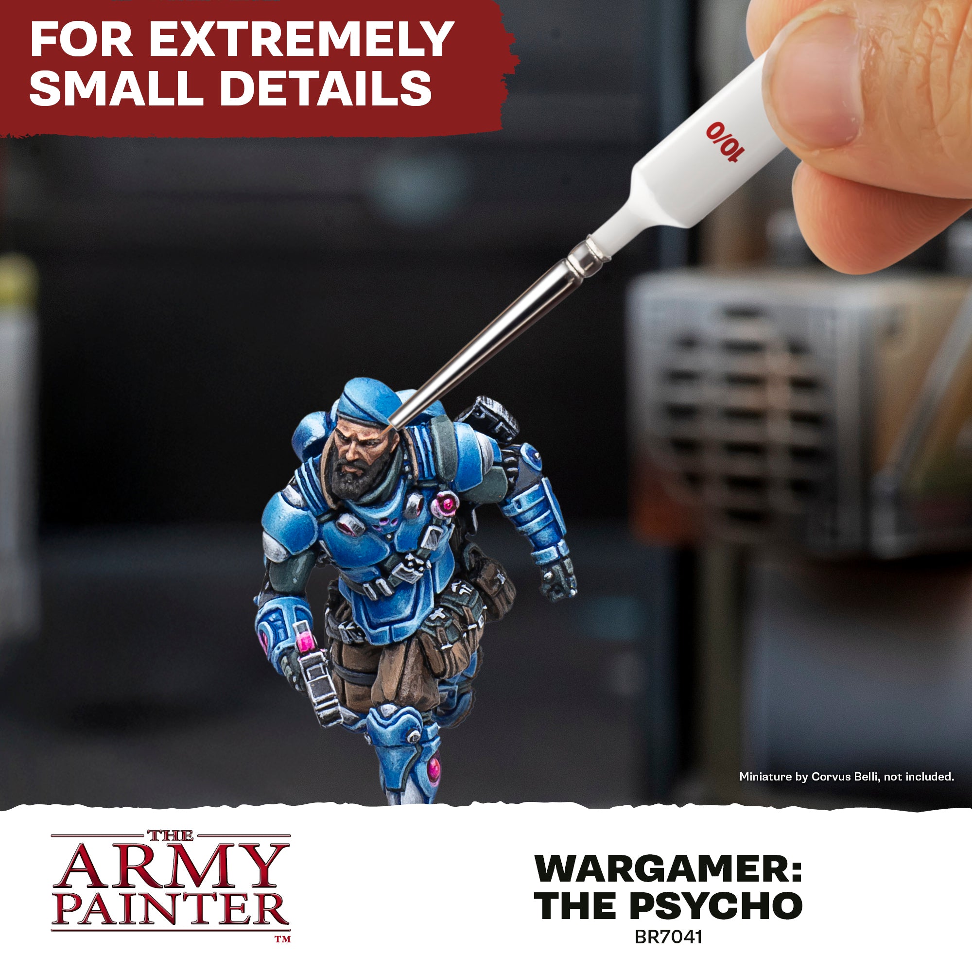 The Psycho 10/0 Size Brush - Army Painter
