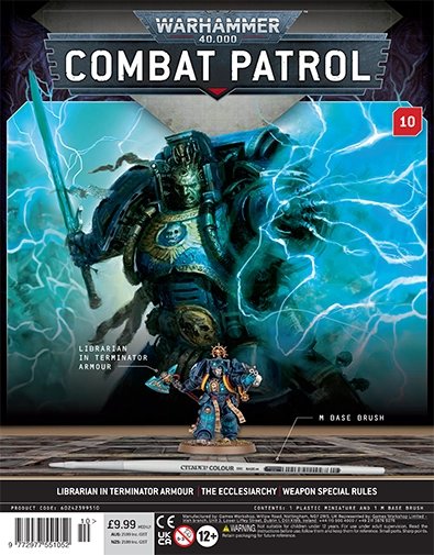 Combat Patrol Magazine Issue 10 - Terminator Armour Librarian and Medium Base Brush