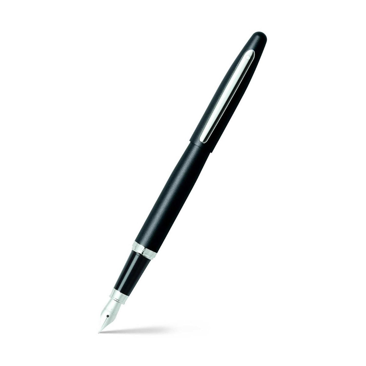 Sheaffer VFM fountain pen in matt black lacquered metal with chrome trim