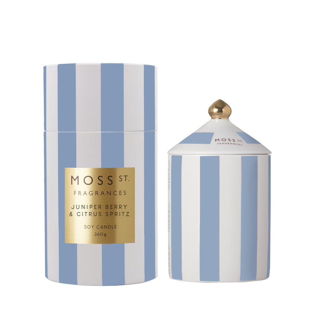 Juniper Berry & Citrus Spritz Ceramic Candle 360g