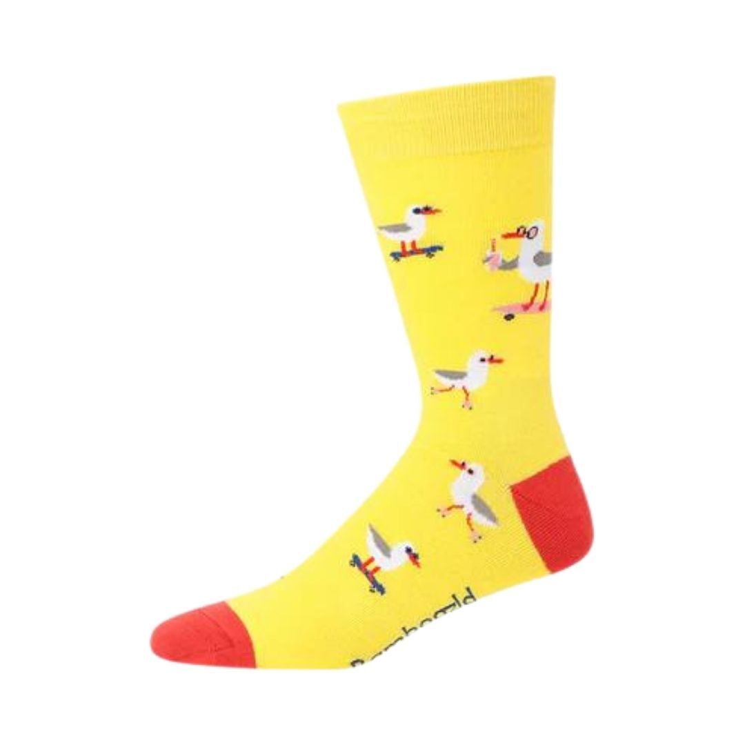 Womens Bamboo Socks - Seagulls
