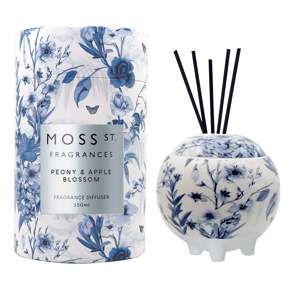 Peony & Apple Blossom Ceramic Diffuser 350ml