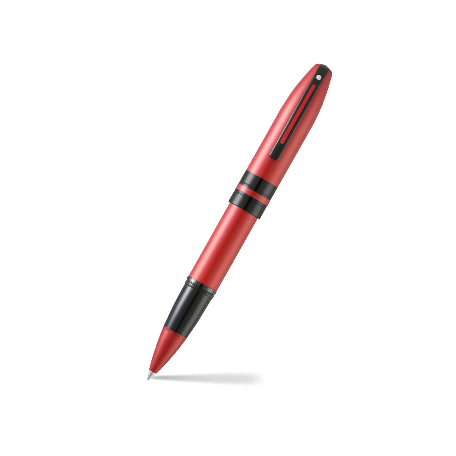 Sheaffer Icon rollerball pen in metallic red lacquer with black PVD trim