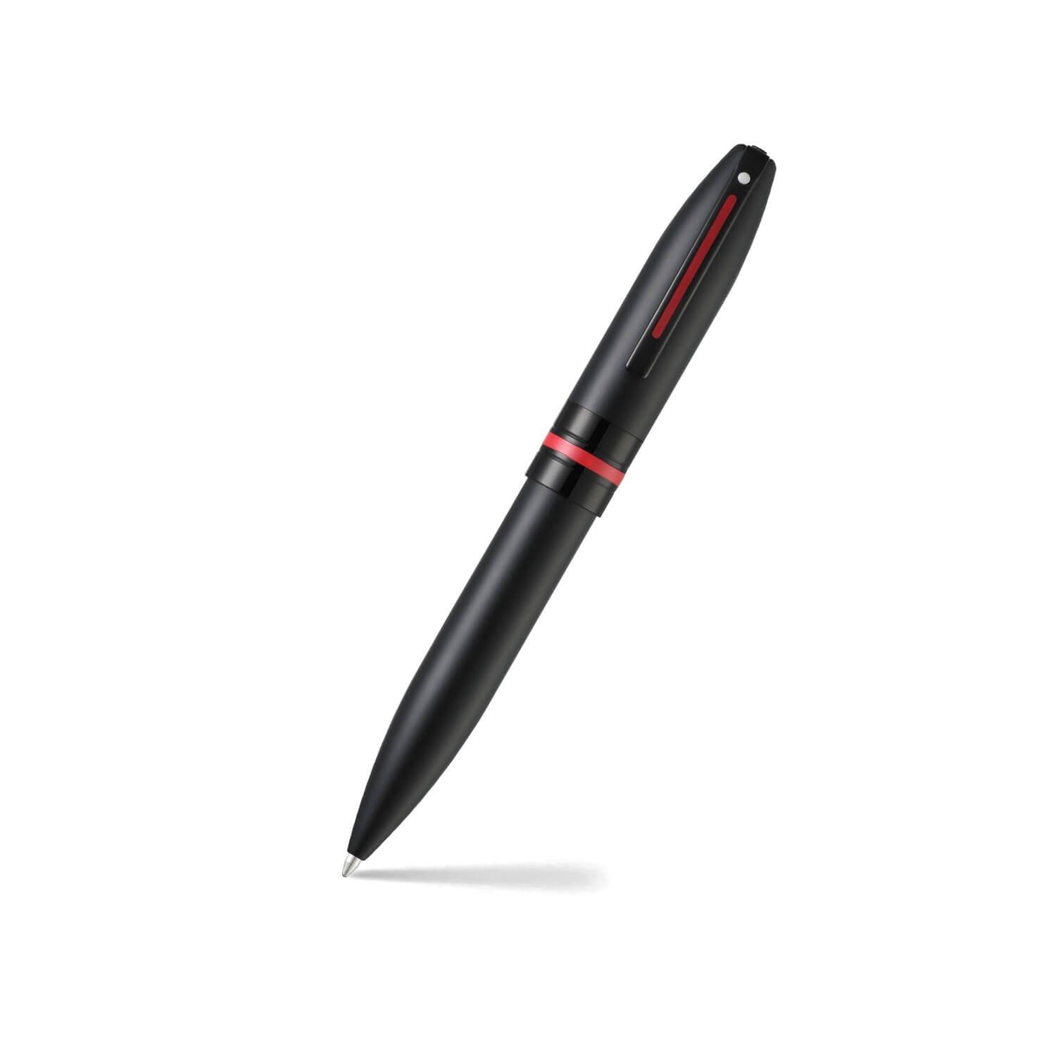 Sheaffer Icon ballpoint pen in matt black lacquer with gloss black and red trim