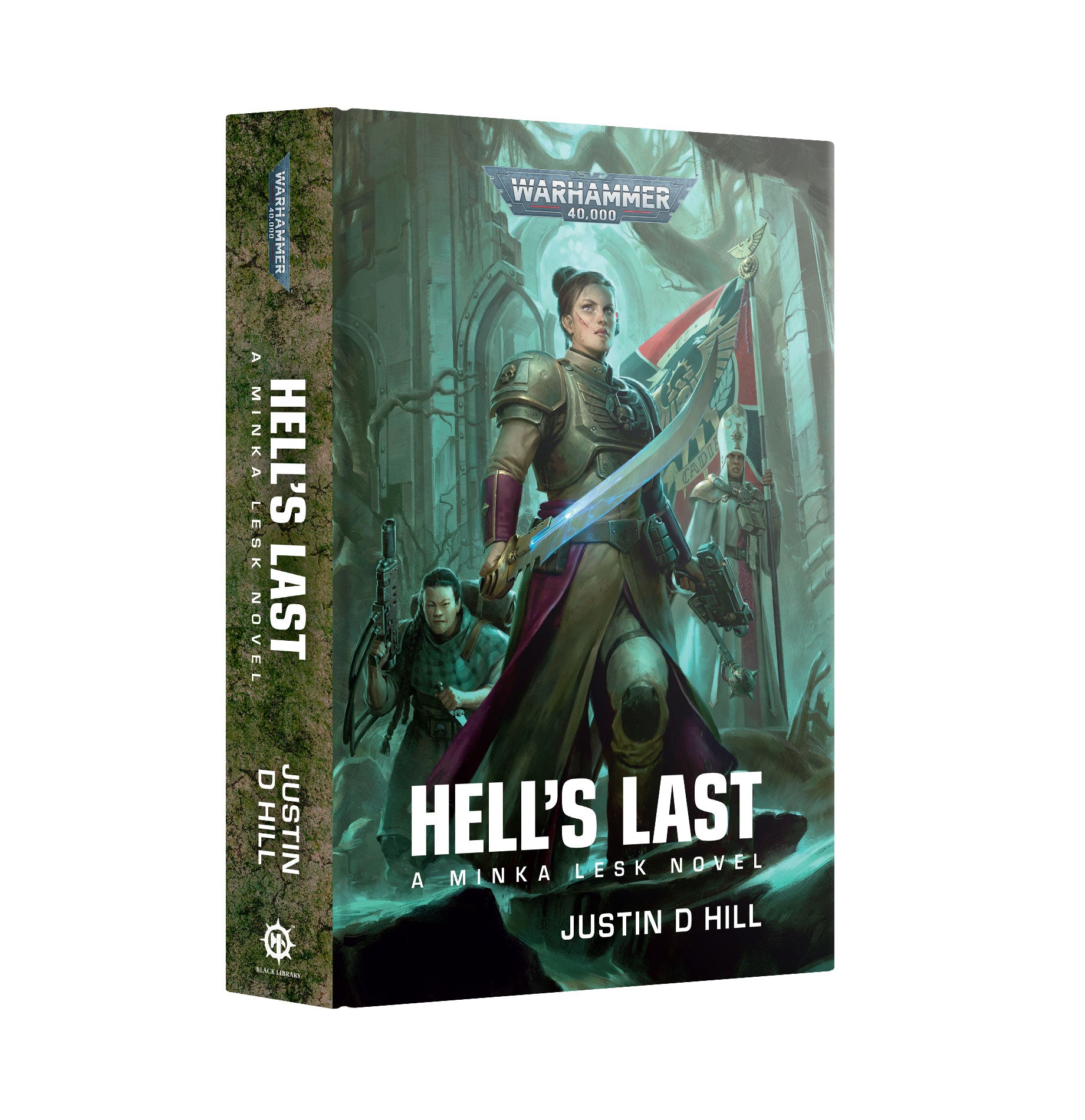 a book cover for hell's last