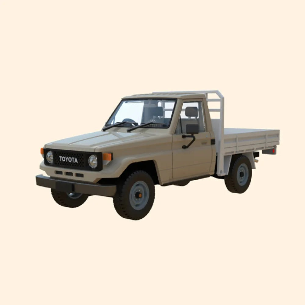 1985 Toyota Land Cruiser HJ75 Cab-Chassis 1:43 scale model - Australian Cars Collection Issue 48