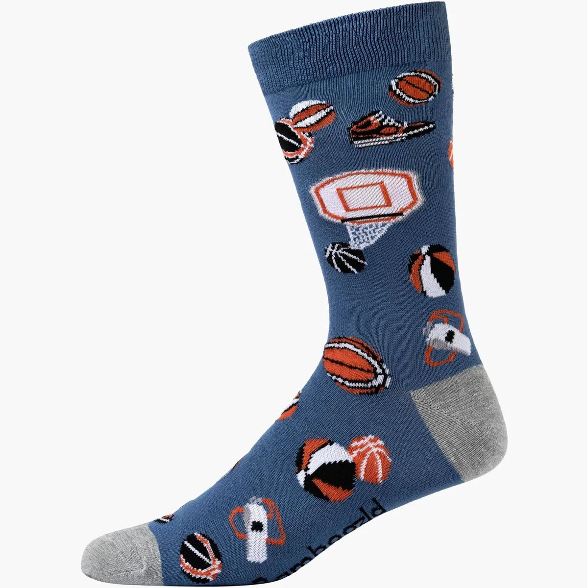 Mens Bamboo Socks - Basketball
