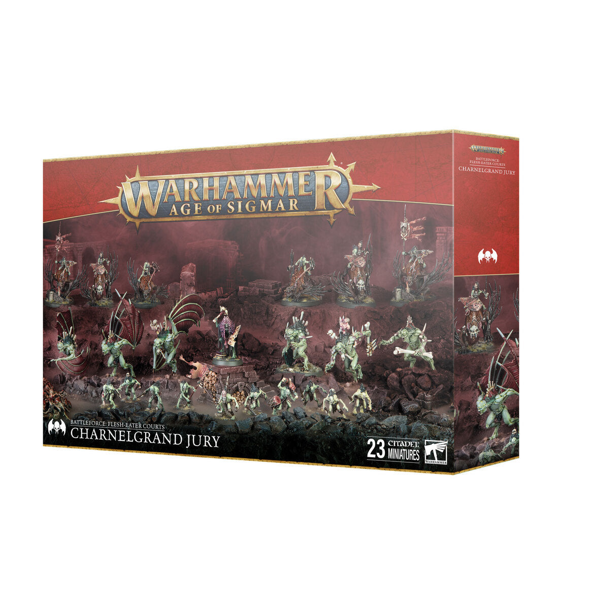 a box of warhammer age of steam miniatures