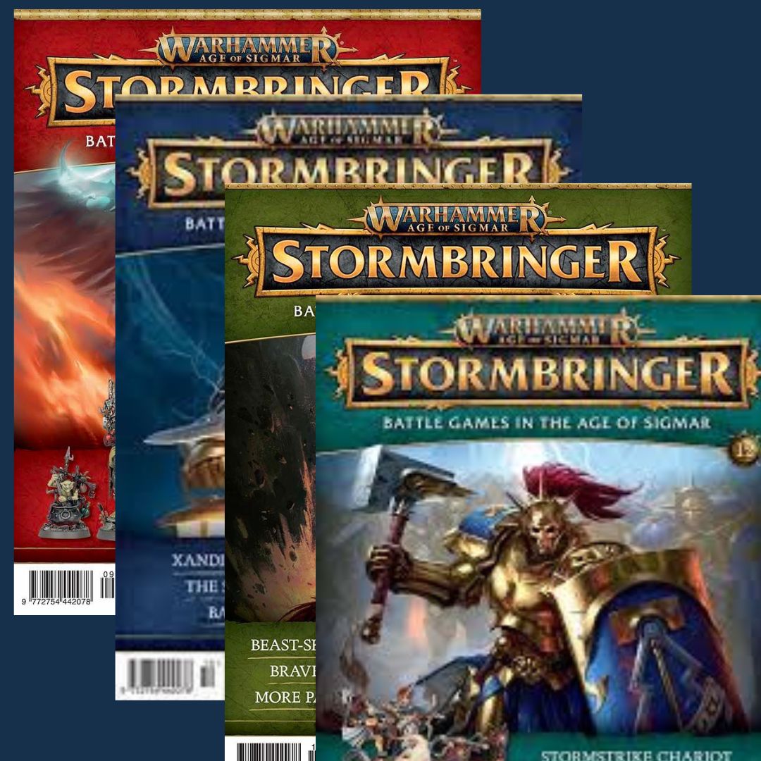 three books of warhammerer stormbringer, battle games in the age of