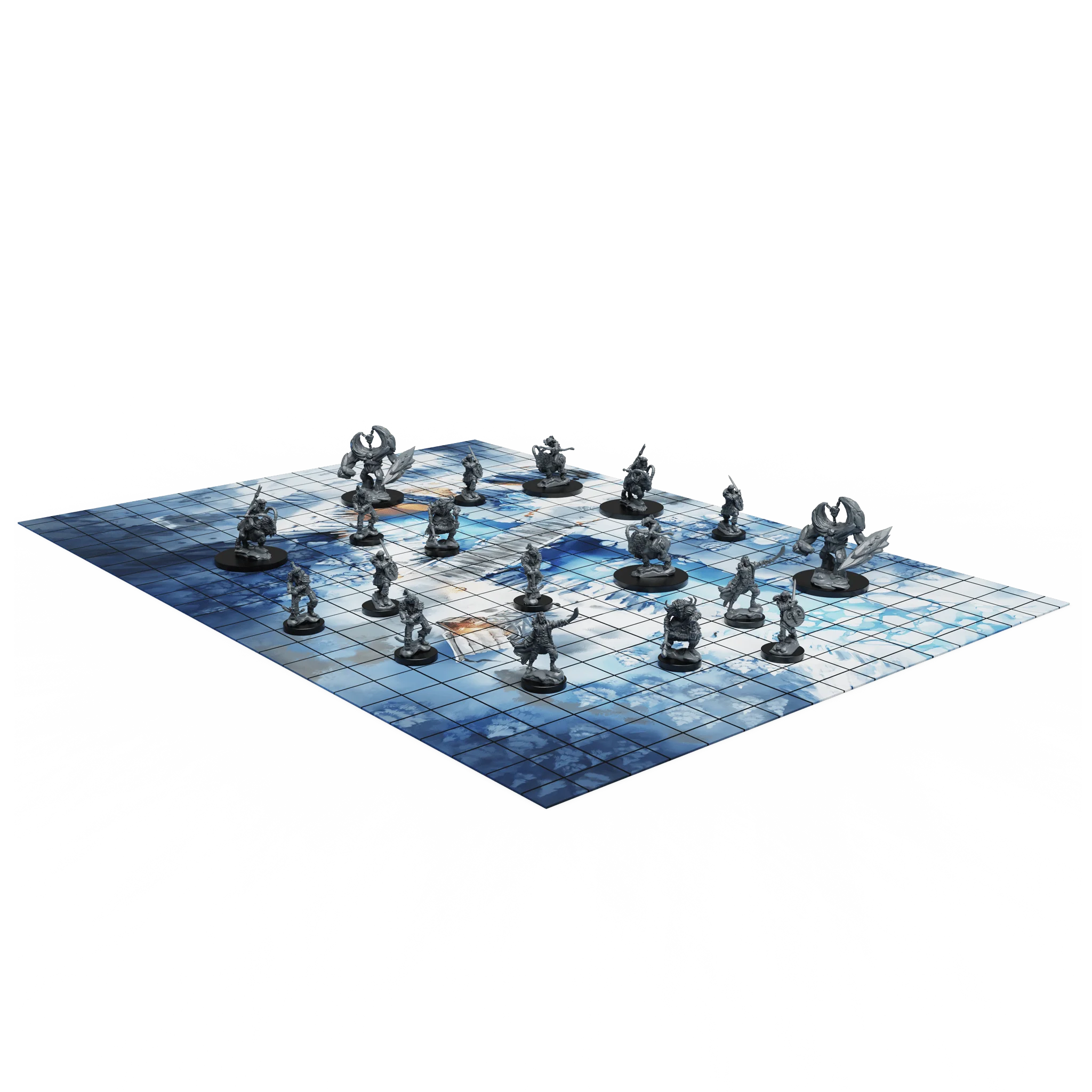 a game of chess is shown on a green background