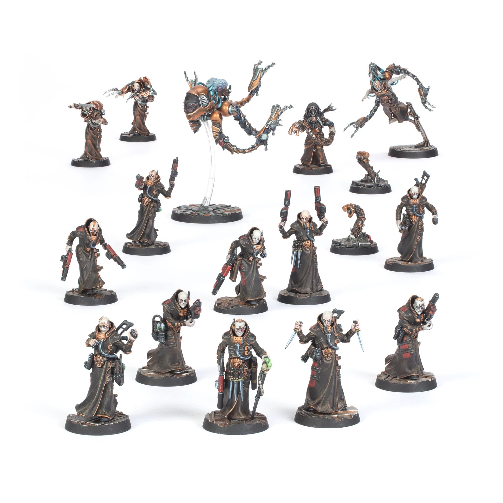 Delaque Underhive Crew miniatures, full gang, unpainted