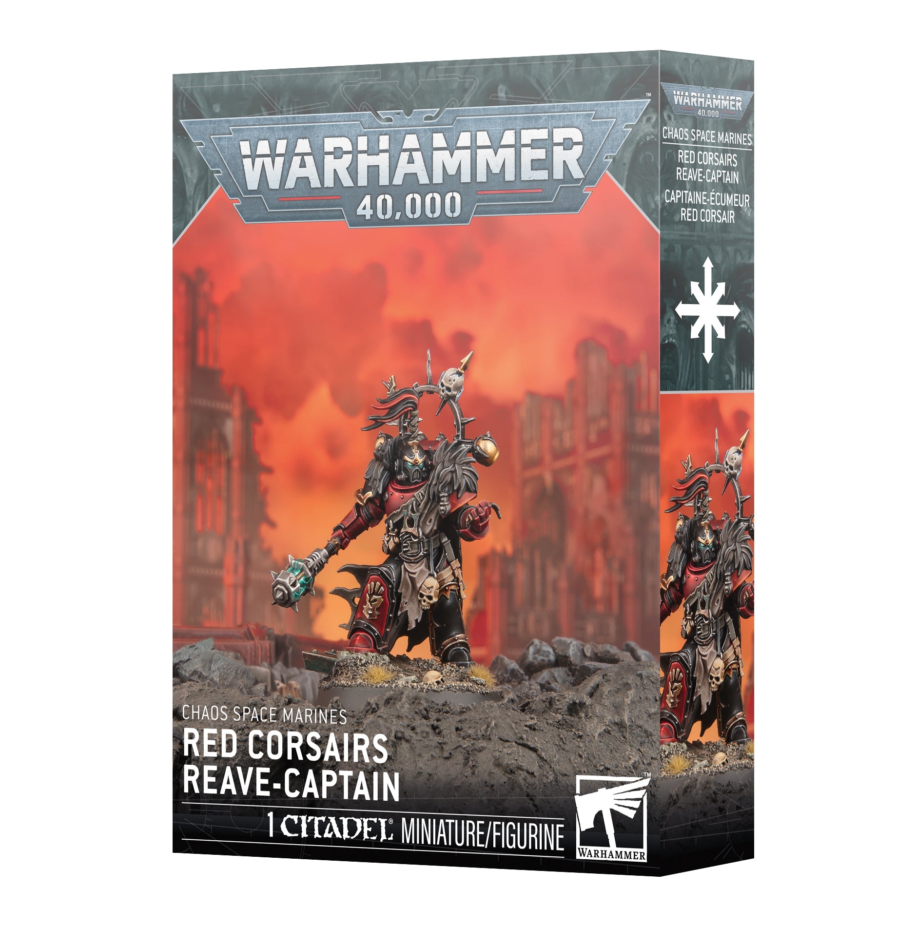 Chaos Space Marines - Red Corsairs Reave-captain (43-111)