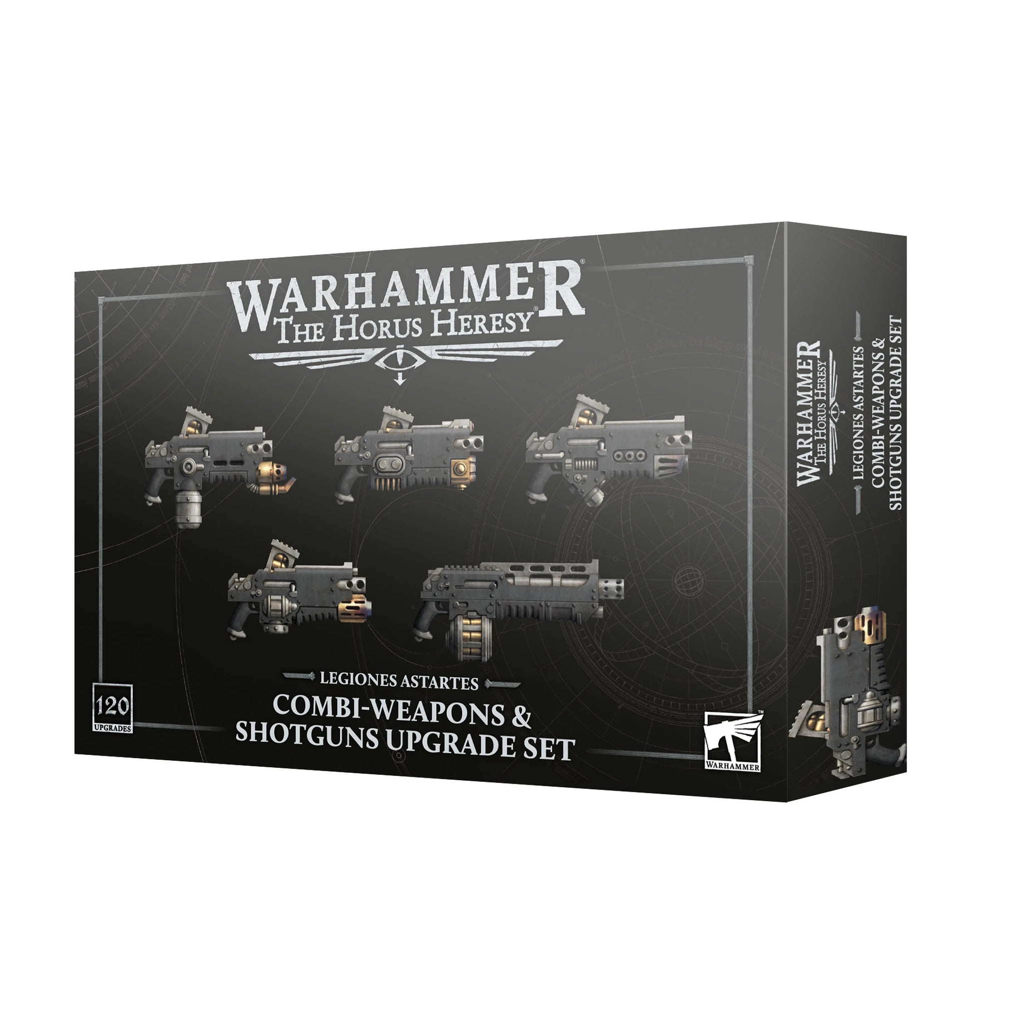 Legiones Astartes Combi-Weapons and Shotguns Upgrade Set box art, official Games Workshop packaging