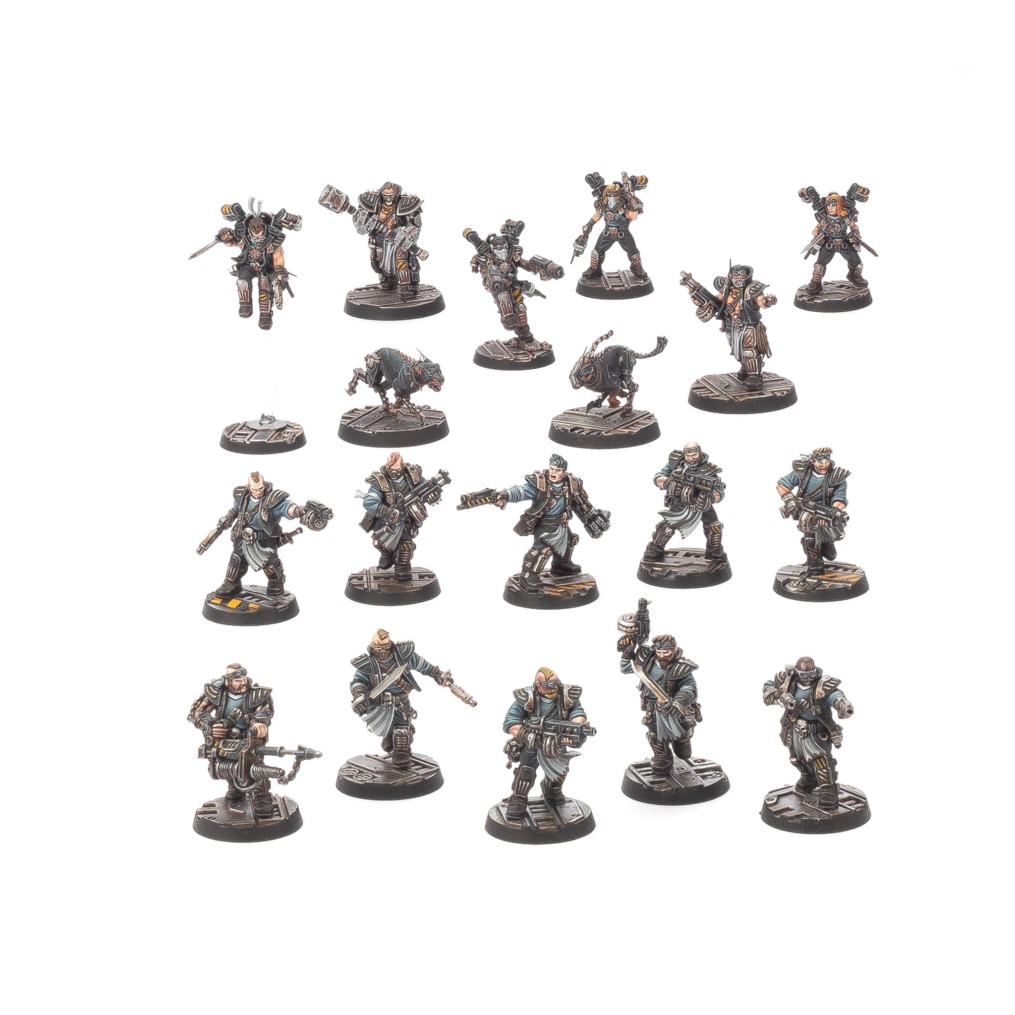 Orlock Underhive Crew miniatures, full gang, unpainted