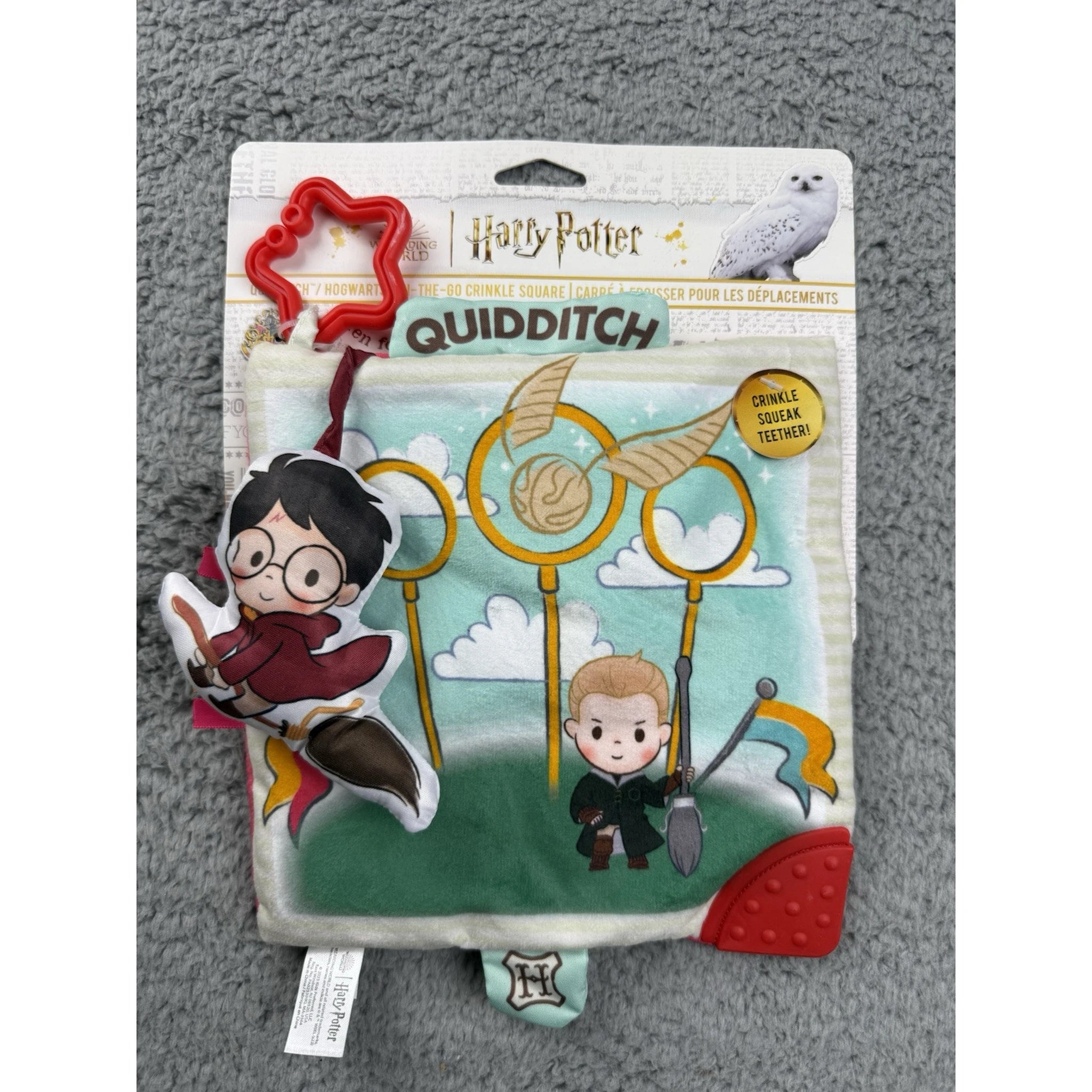 Harry Potter Baby on the Go Crinkle Square with Teether