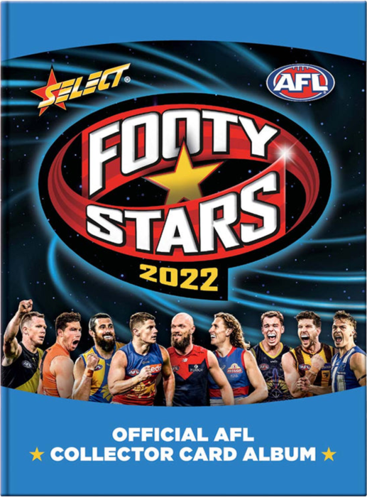 2022 AFL Select Footy Stars Album + 1 pack of Cards
