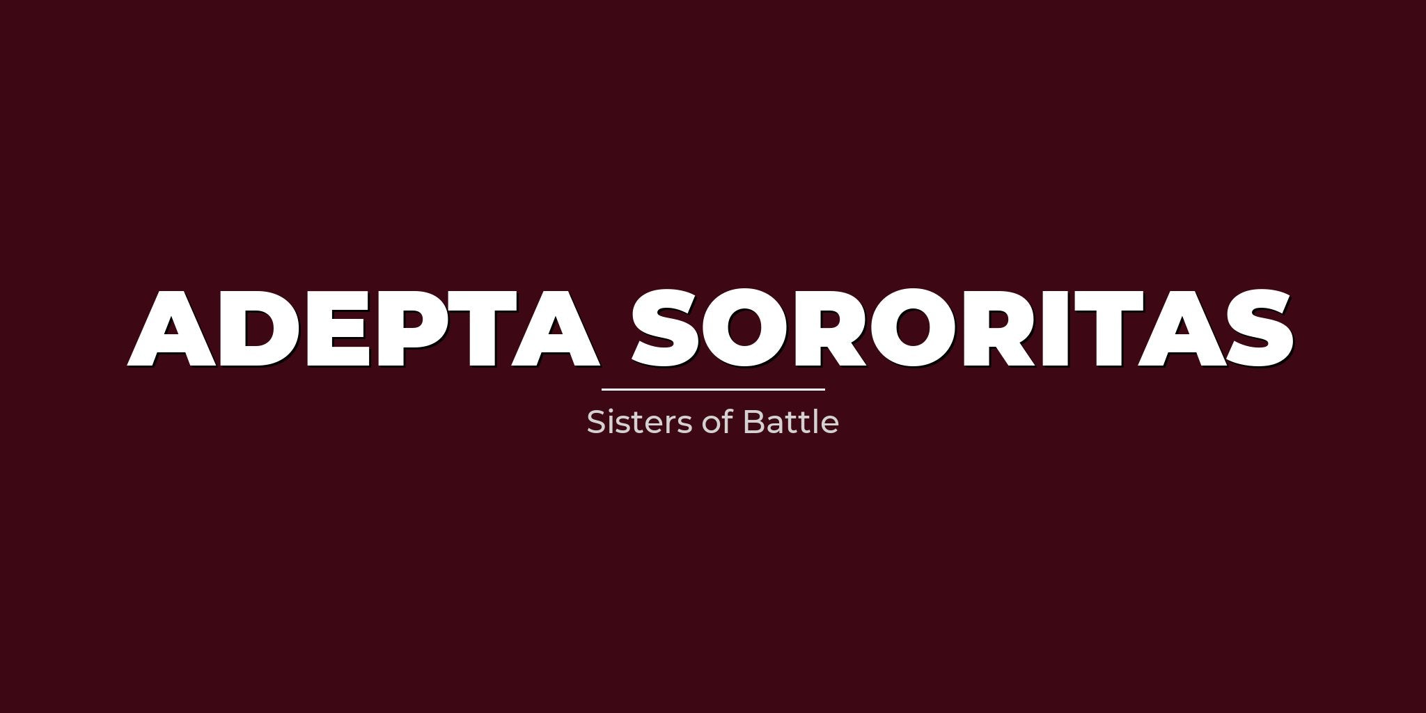 Adepta Sororitas