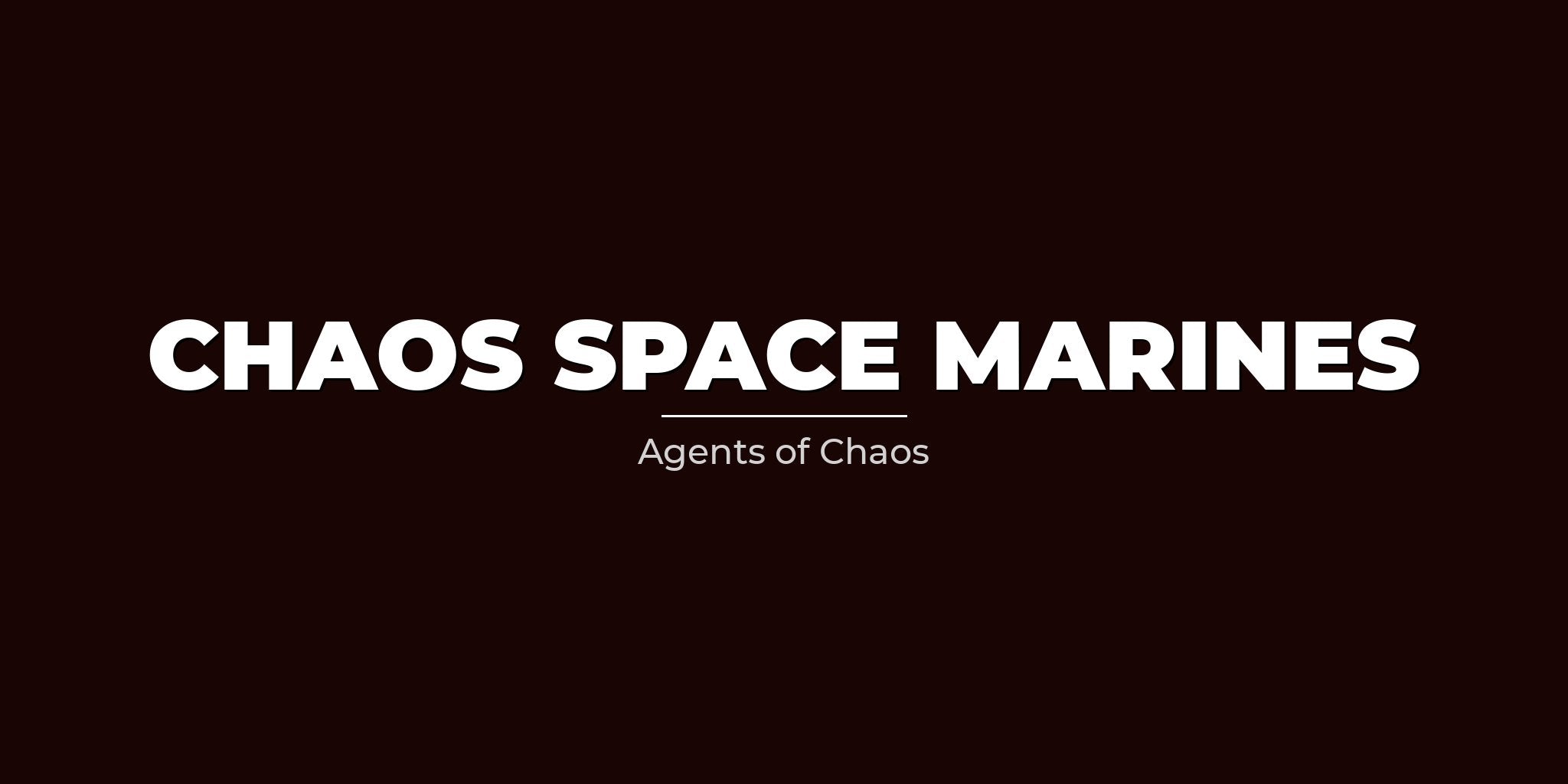 Chaos Space Marines