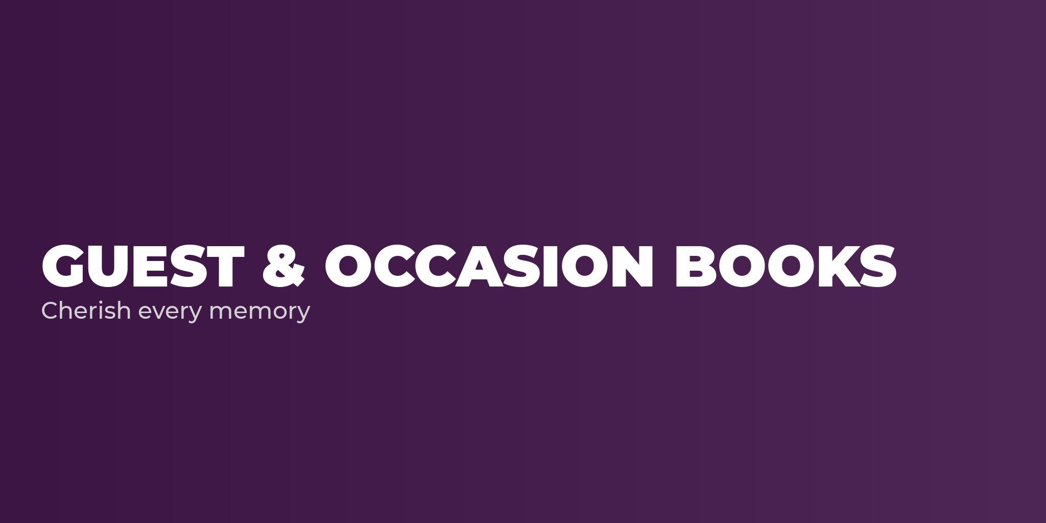 Guest & Occasion Books