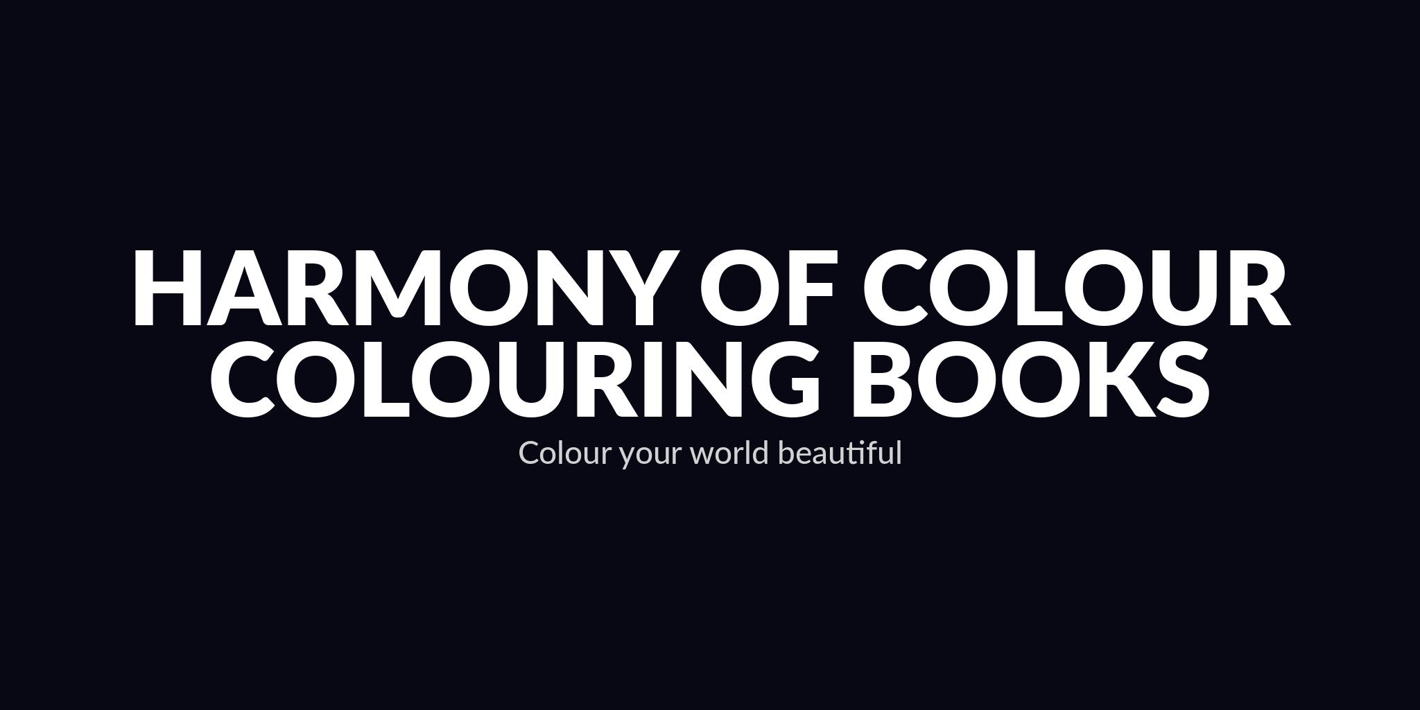 Harmony of Colour Colouring Books