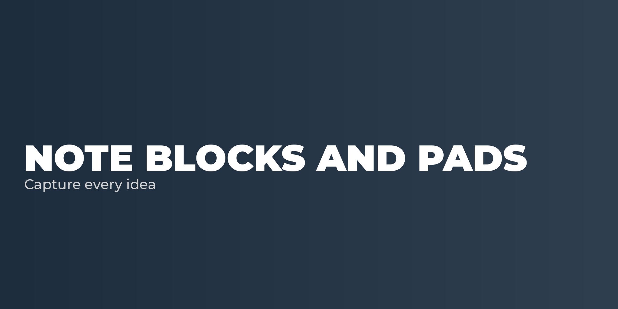 Usncs Note Blocks Note Blocks and Pads