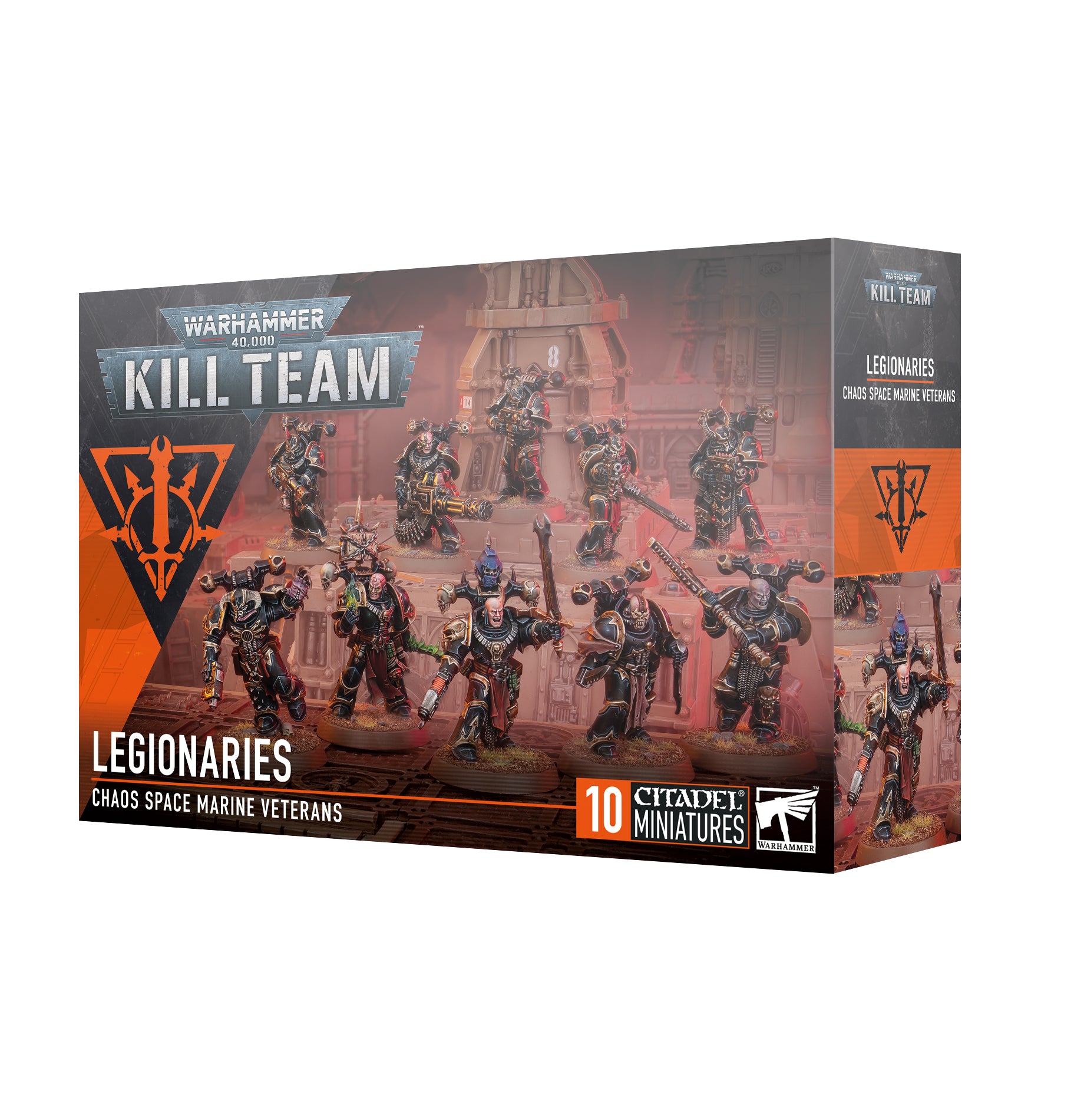 a box with a bunch of action figures in it