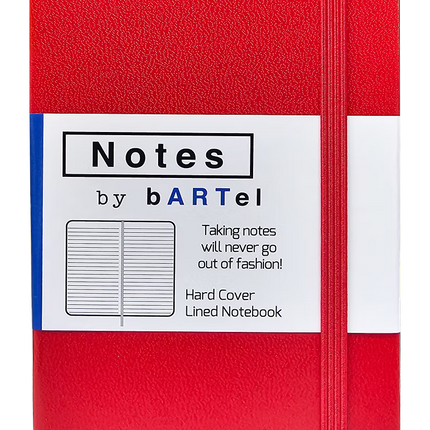 Notebook A5 Slim - Hardback Cover - Red
