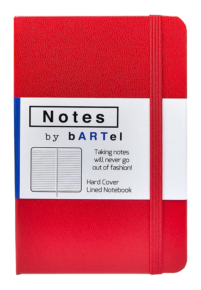 Notebook Pocket - Hardback Cover - Red