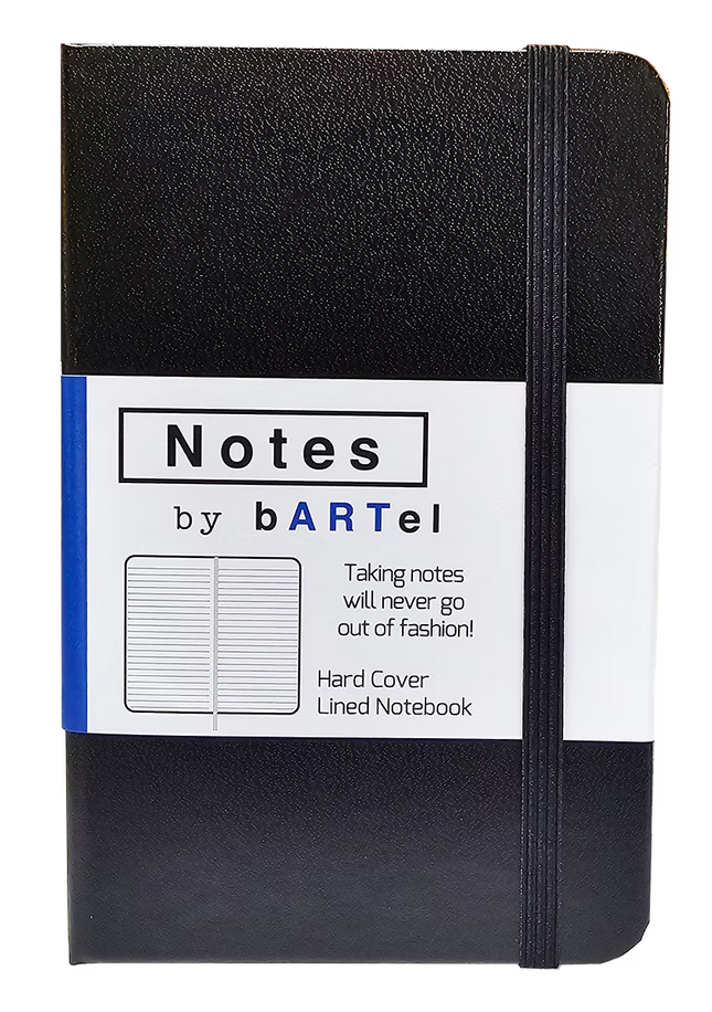 Notebook A5 Slim - Hardback Cover - Black