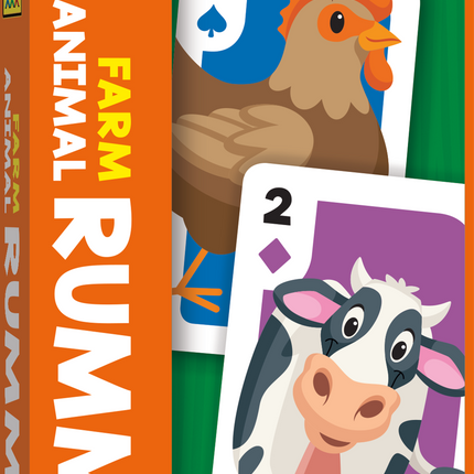 Rummy Card Game - Farm Animals by School Zone