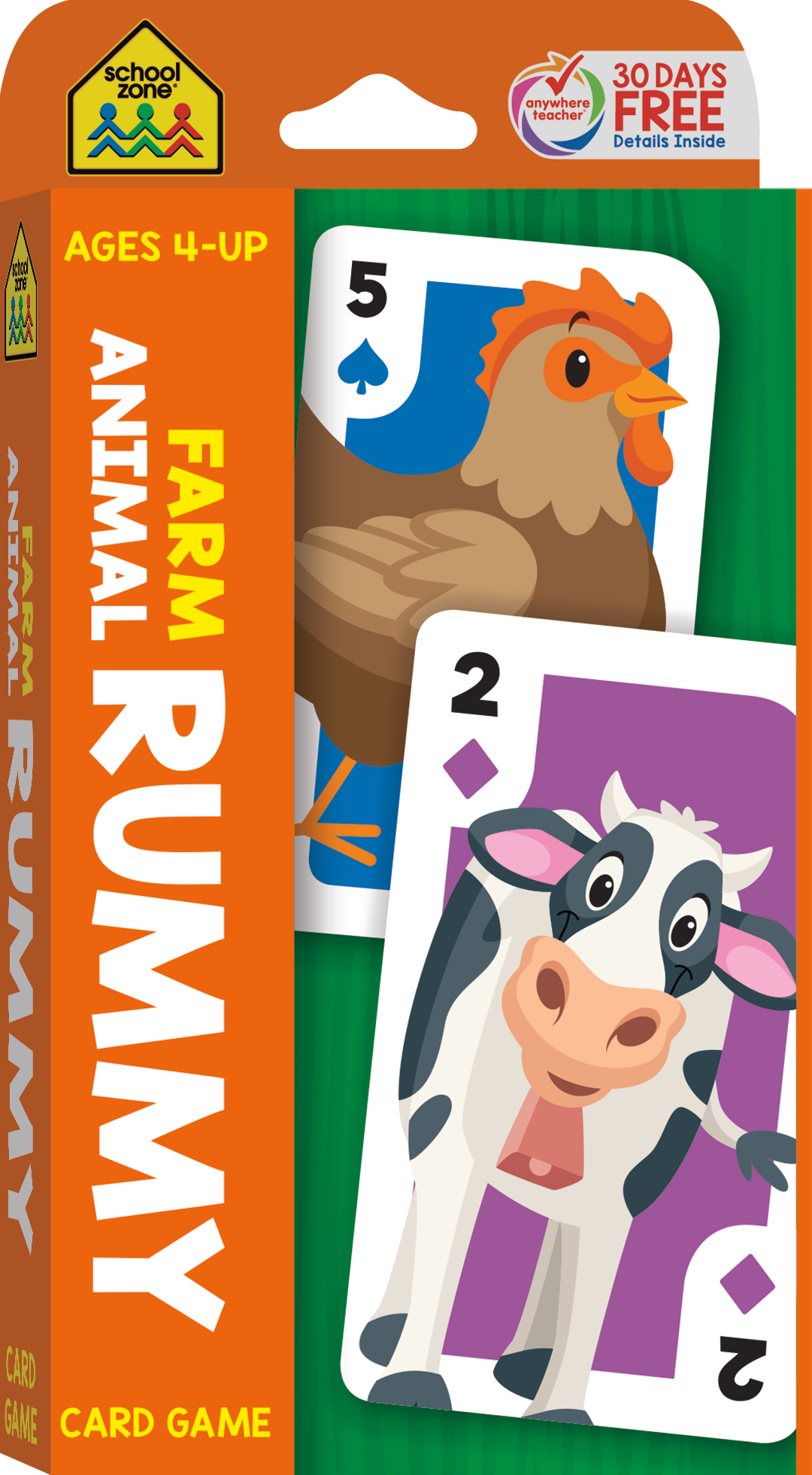 Rummy Card Game - Farm Animals by School Zone