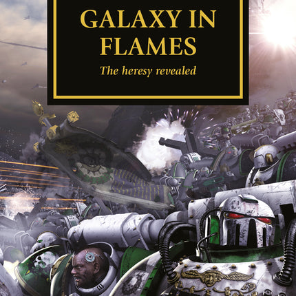 the cover of a novel about galaxy in flames