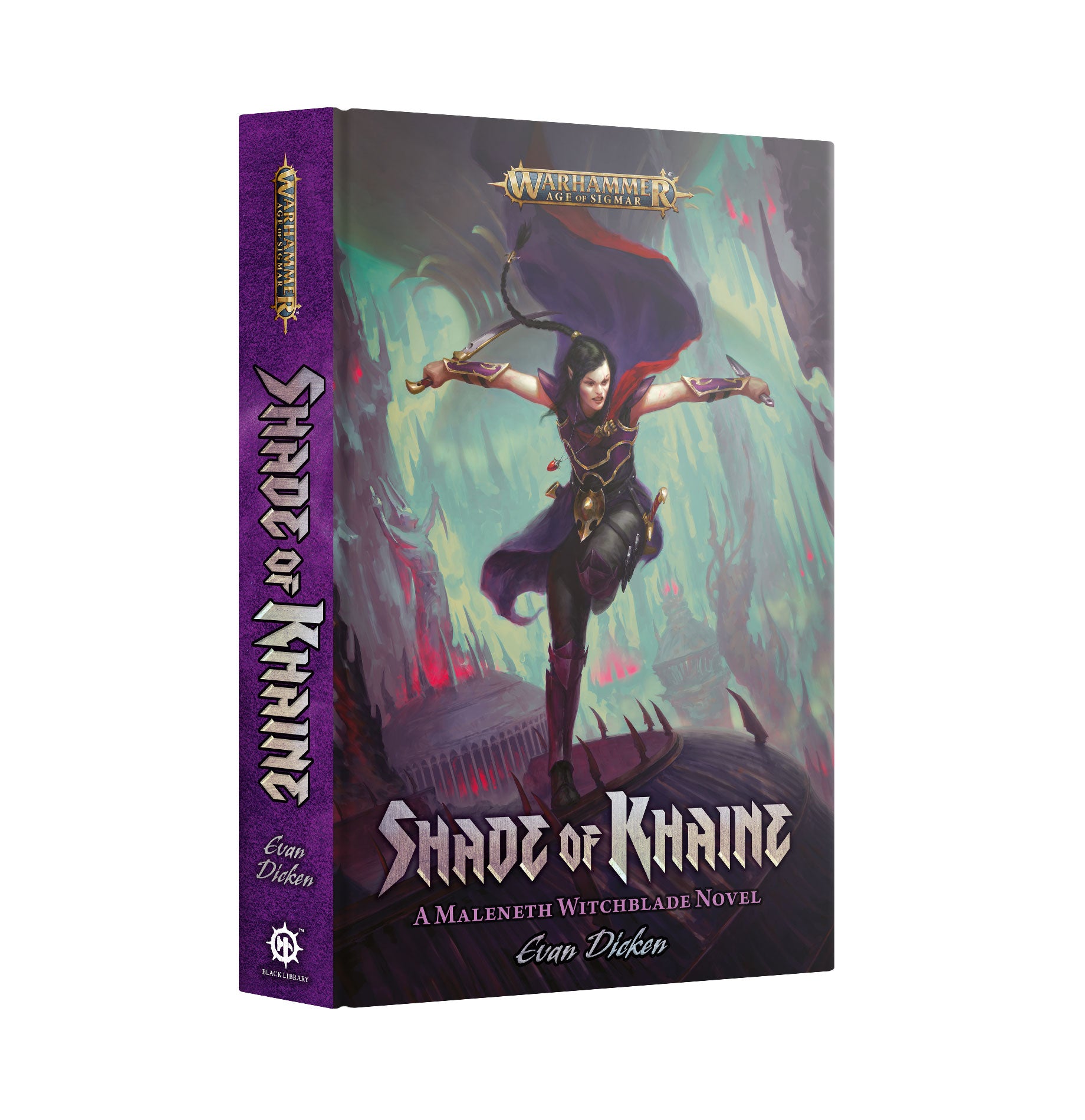 a card game box with an image of a woman holding a sword