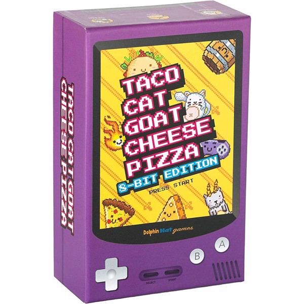 a purple box with a game on top of it