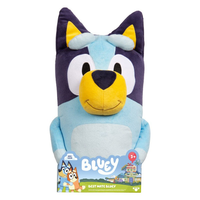 Bluey and Friends Jumbo Best Mate Bluey plush, 45cm